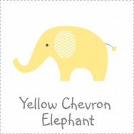 Yellow Chevron Elephant Baby Shower